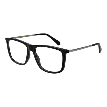 Polaroid Men's Optical Glasses – Black Rectangle Frame, 55mm