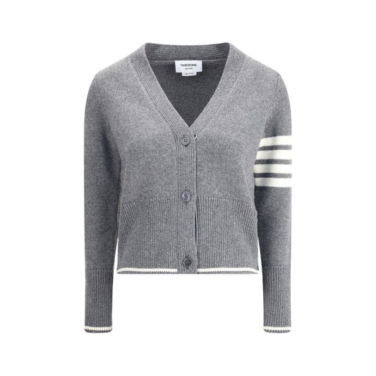Thom Browne Virgin Wool Cardigan with Embroidery Geese
