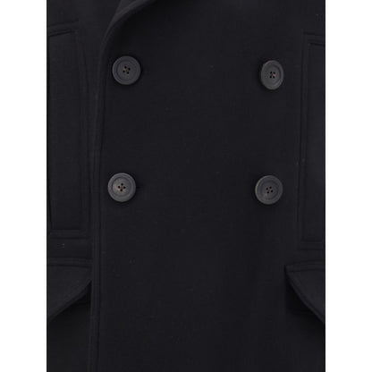Rick Owens Officer Long Wool Coat