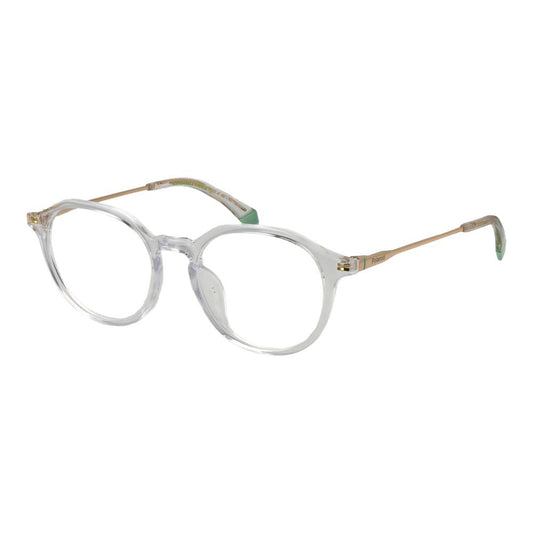 Polaroid Transparent Unisex Optical Frames – Panto Style, 49mm