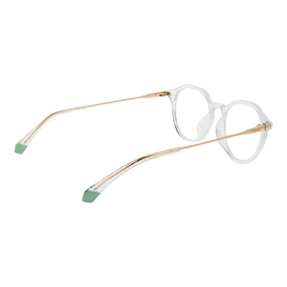 Polaroid Transparent Unisex Optical Frames – Panto Style, 49mm