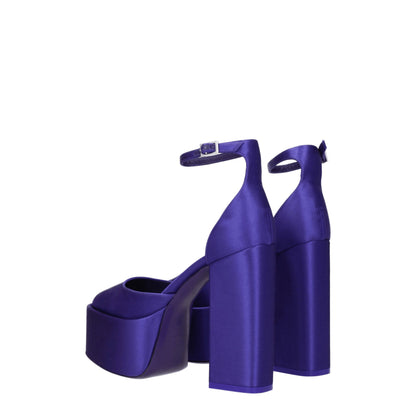 Paris Texas Purple Satin Sandal – A Touch of Elegance
