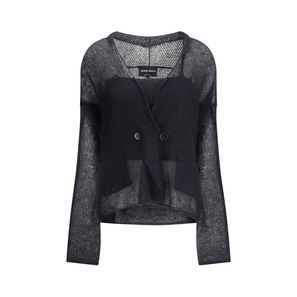 Giorgio Armani Double-Breasted Cardigan and Top Twin-Set