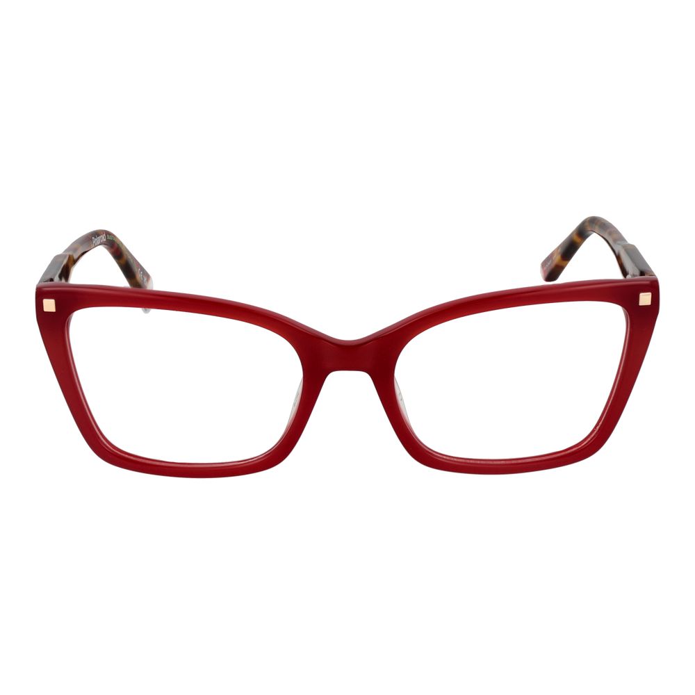Polaroid Women’s Optical Frames – Burgundy Cat Eye Design