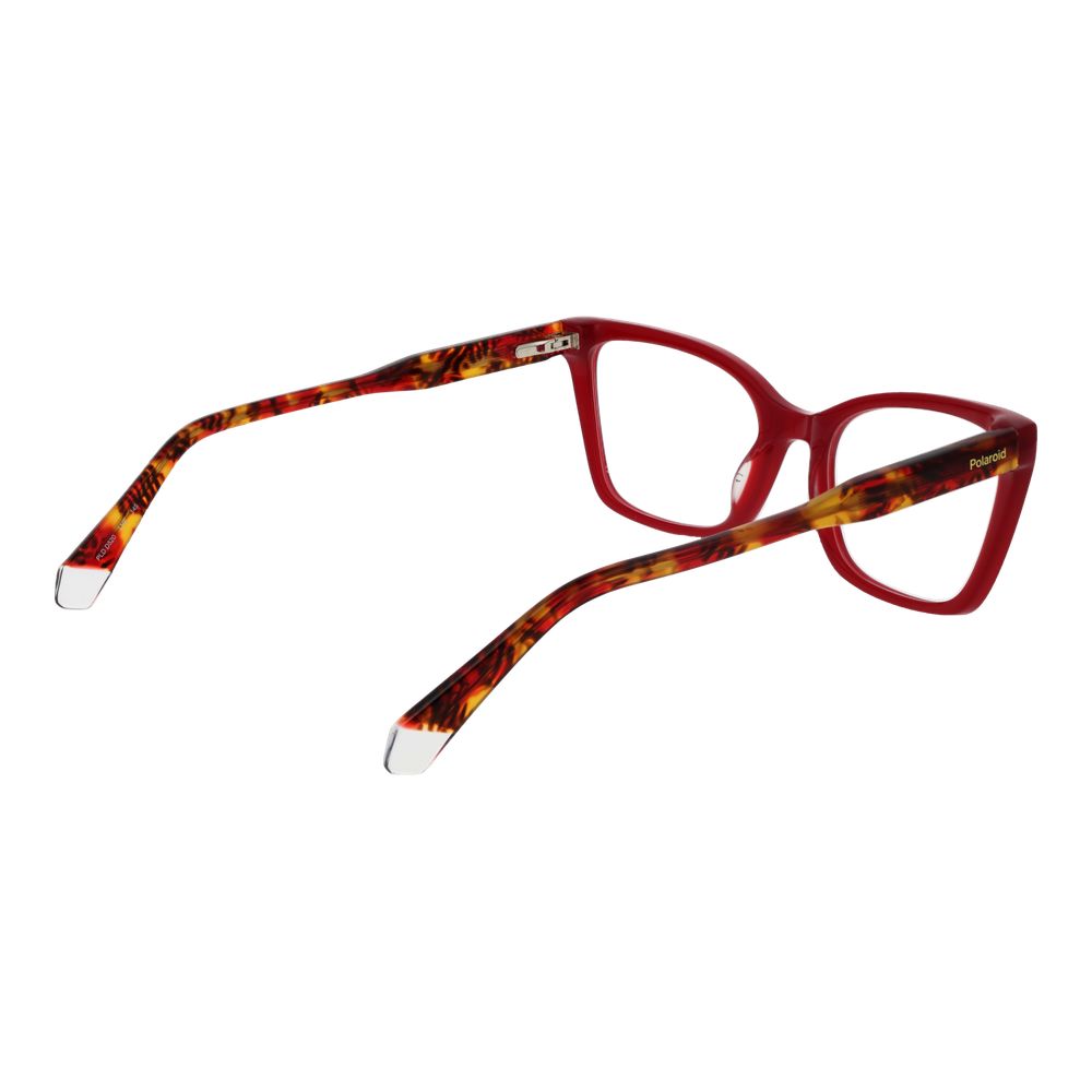 Polaroid Women’s Optical Frames – Burgundy Cat Eye Design