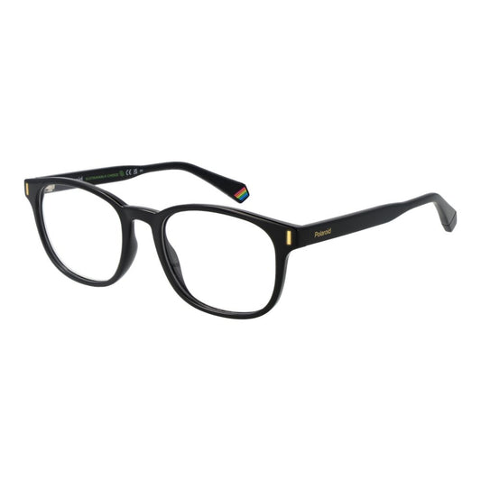 Polaroid Men's Optical Frames – Black Square Full-Rim Design