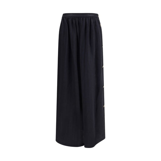 Kristina Ti Wool and Silk Long Skirt