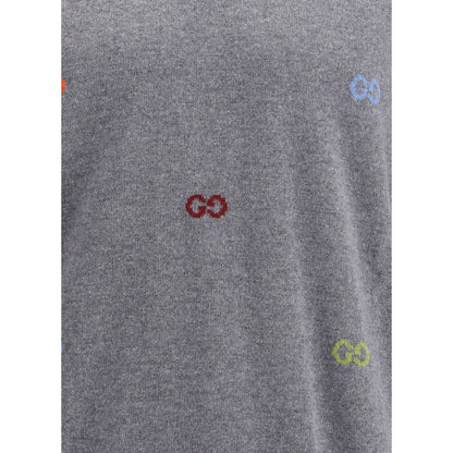 Gucci Multicolor Logo Cashmere Sweater