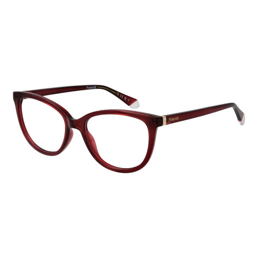 Polaroid Women’s Optical Frames – Burgundy Cat Eye Design