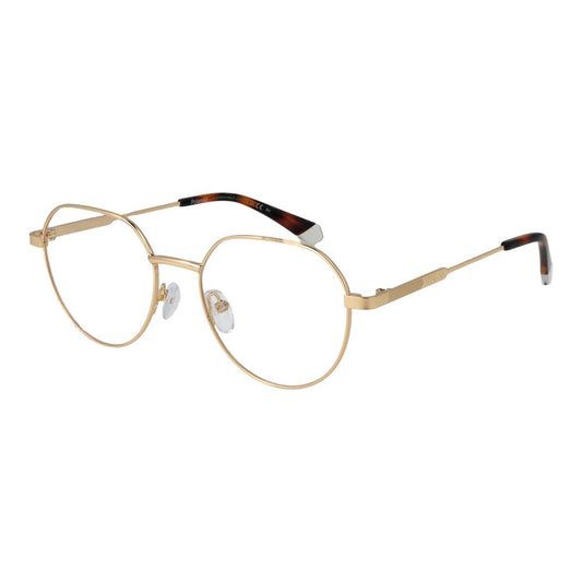 Polaroid Gold Men’s Optical Frames – Round Full-Rim, 52mm