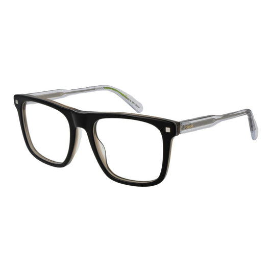 Polaroid Men's Optical Frames – Black Square Full-Rim Design