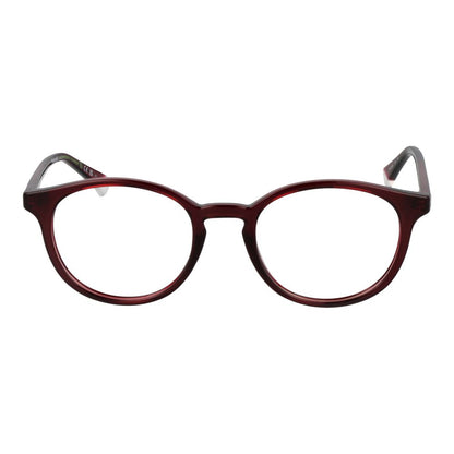Polaroid Unisex Optical Frames – Burgundy Full-Rim, 50mm