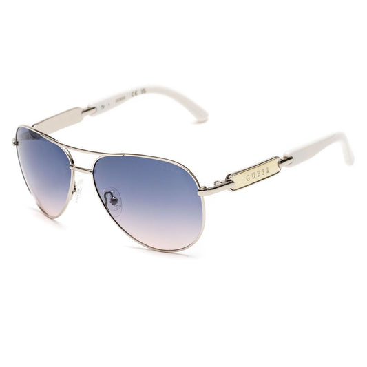 GUESS Gray Metal Sunglasses - Designer Unisex Sunglasses