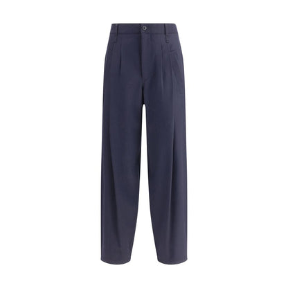 Giorgio Armani Lightweight Wool Cloth Single-Dart Pants