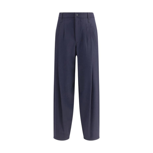 Giorgio Armani Lightweight Wool Cloth Single-Dart Pants