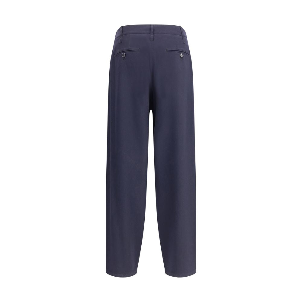 Giorgio Armani Lightweight Wool Cloth Single-Dart Pants