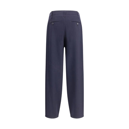 Giorgio Armani Lightweight Wool Cloth Single-Dart Pants