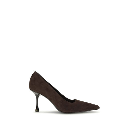 Jimmy Choo Chocolate Brown Suede Ixia 80mm Pumps