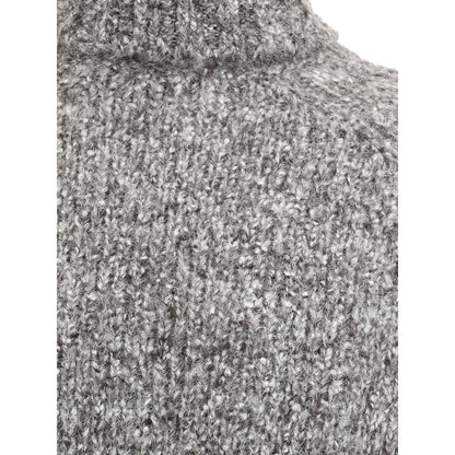 Brunello Cucinelli Buttoned Turtleneck Sweater