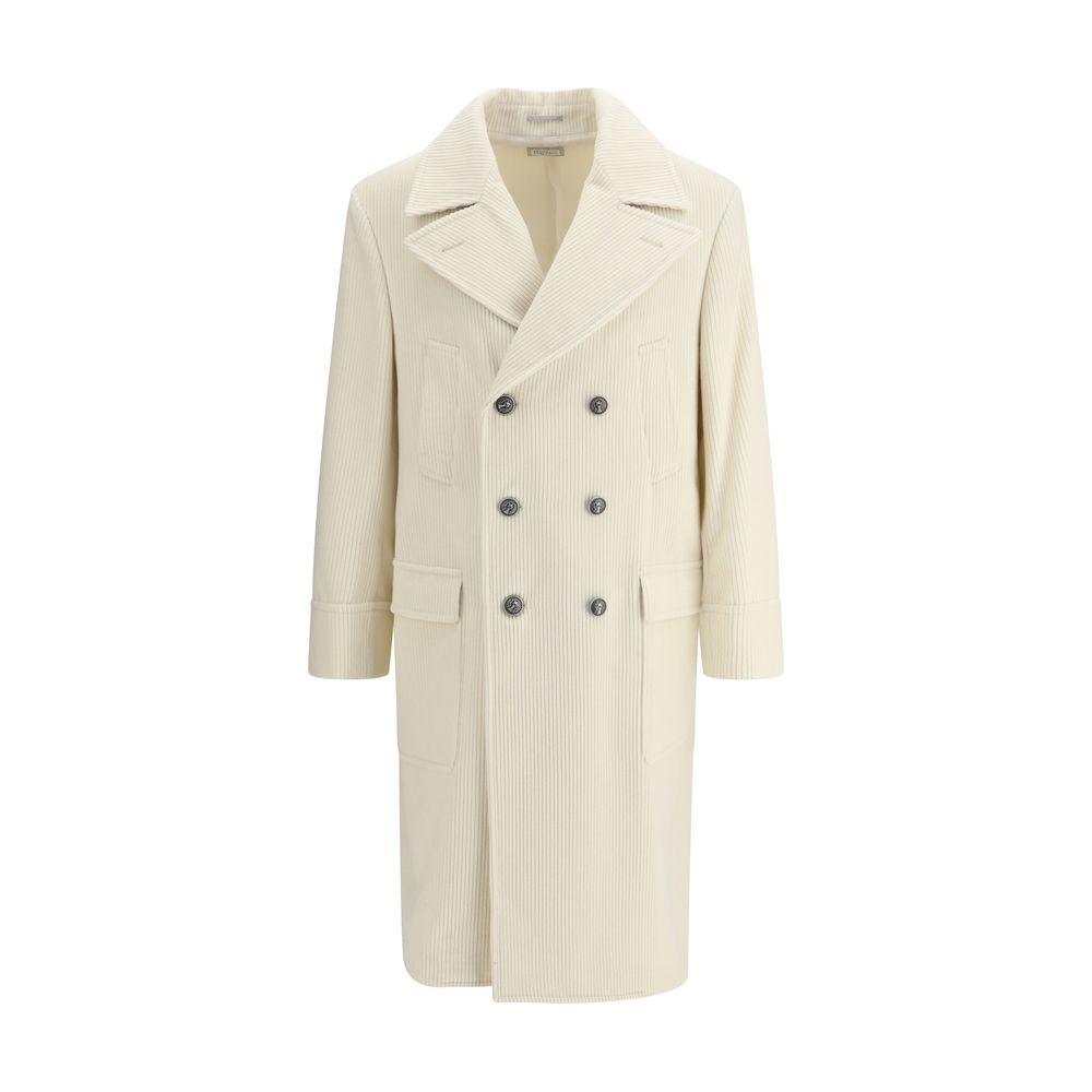 Brunello Cucinelli Ribbed Cashmere Coat