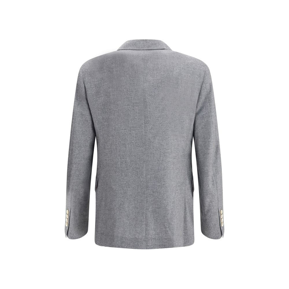 Brunello Cucinelli Cashmere and Silk Flannel Blazer