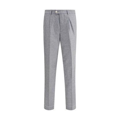 Brunello Cucinelli Cashmere-Silk Flannel Pants