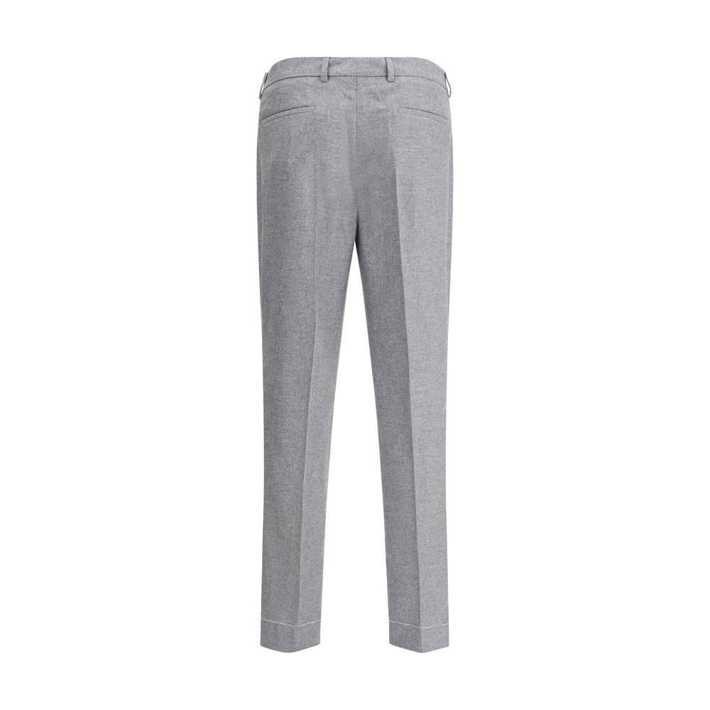 Brunello Cucinelli Cashmere-Silk Flannel Pants