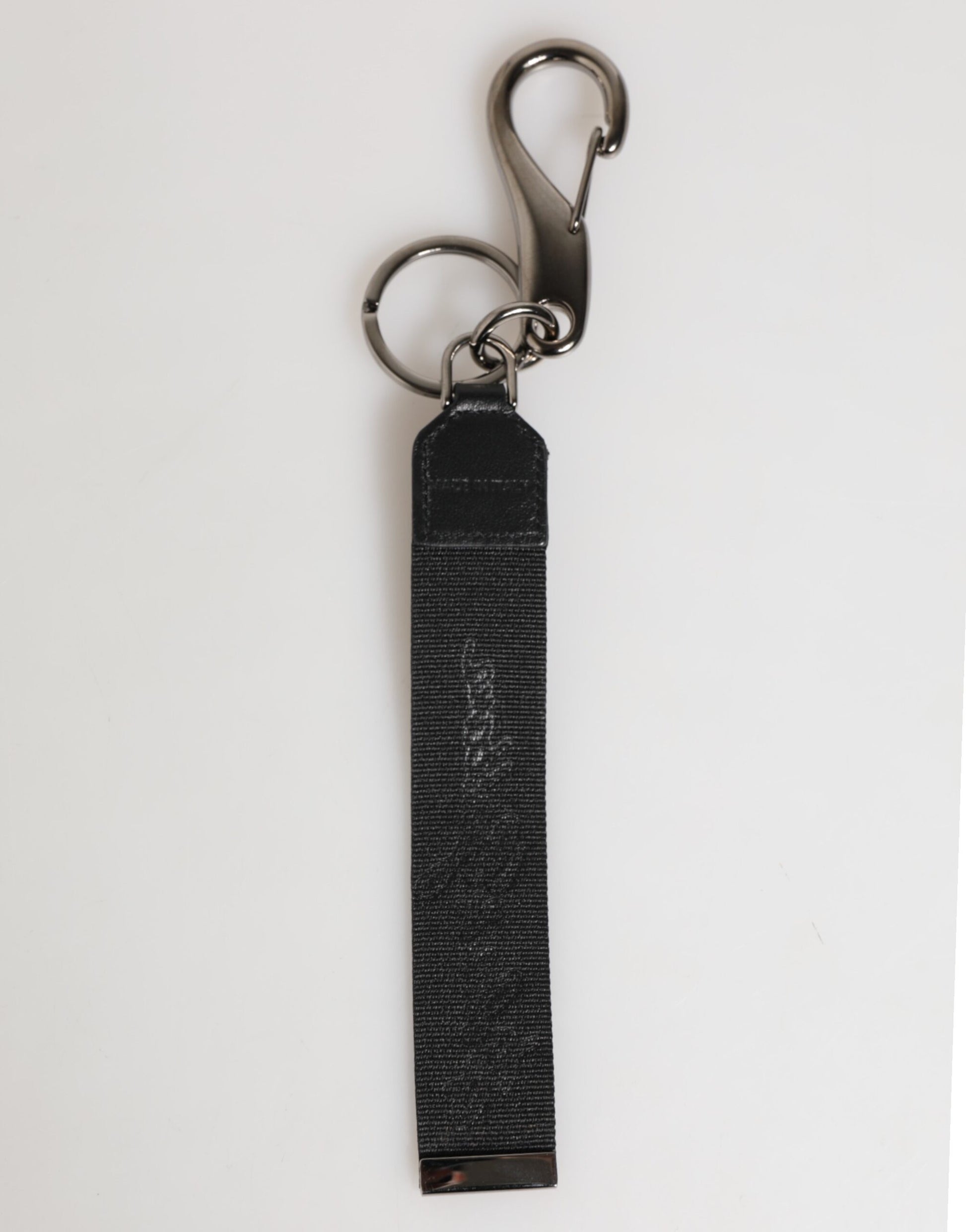 Dolce & Gabbana Black and White DG Logo Keychain