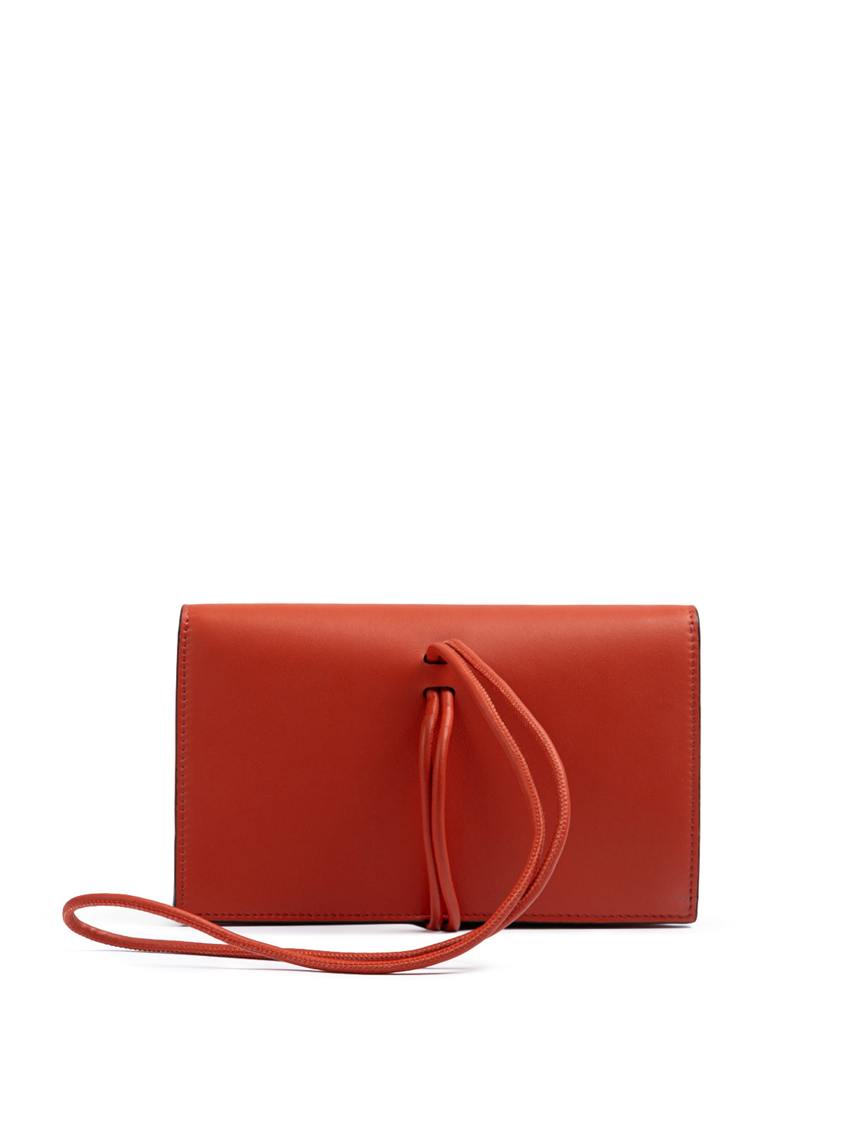 Giada Powder Pink Leather Clutch Bag