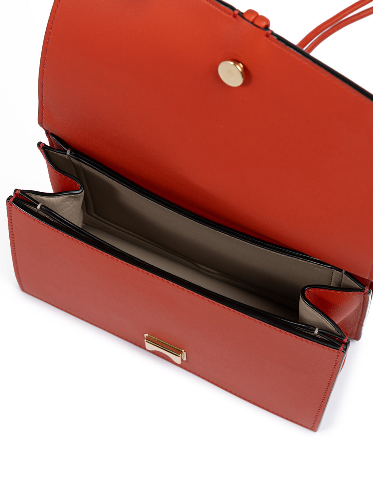 Giada Powder Pink Leather Clutch Bag