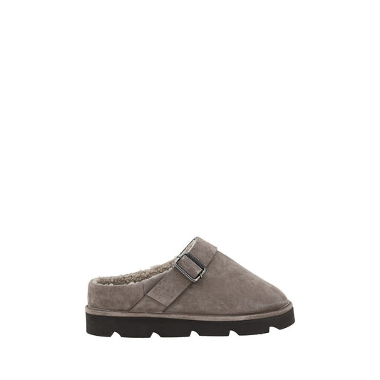 Brunello Cucinelli Fur Sabot - Luxurious Comfort Meets Timeless Style