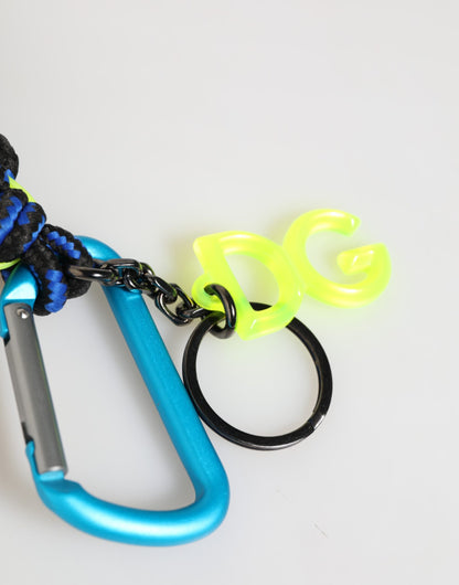 Dolce & Gabbana Multicolor Polyester Tape String DG Logo Keychain