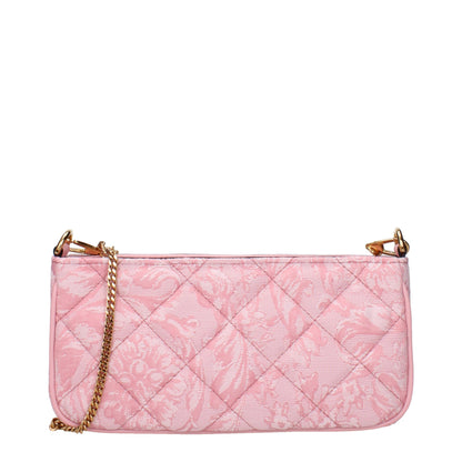 Versace Pink Fabric Crossbody Bag – A Statement of Glamour