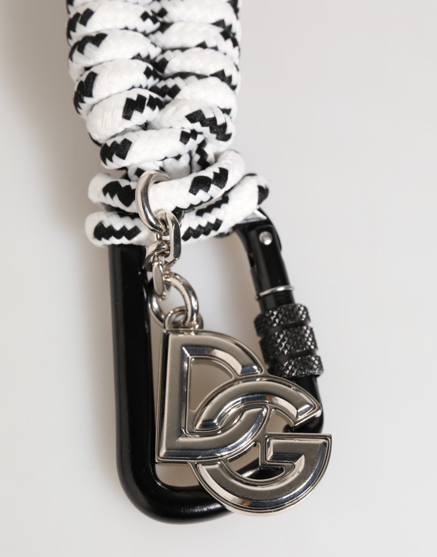 Dolce & Gabbana Multicolor Polyester Tape String DG Logo Keychain