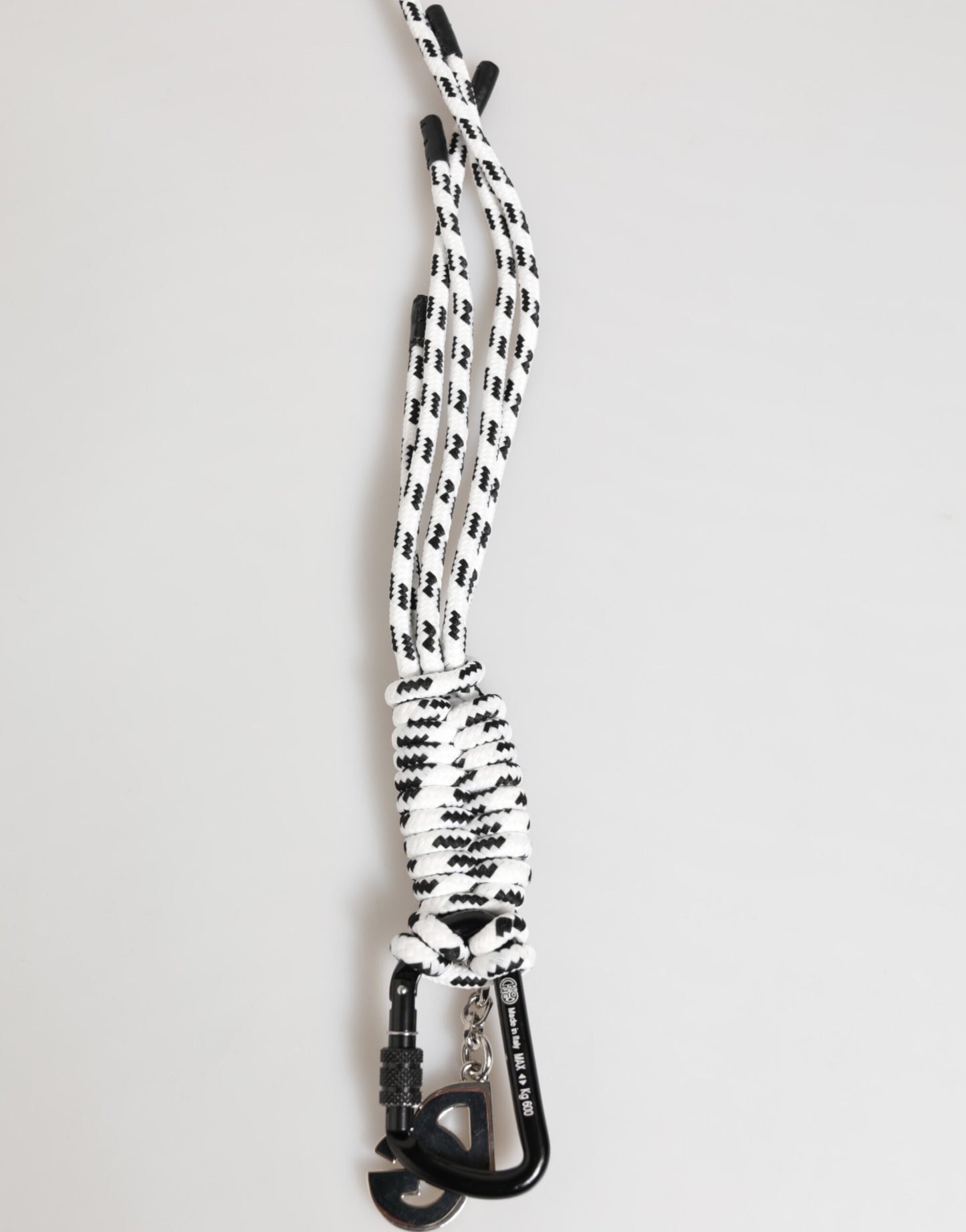 Dolce & Gabbana Multicolor Polyester Tape String DG Logo Keychain
