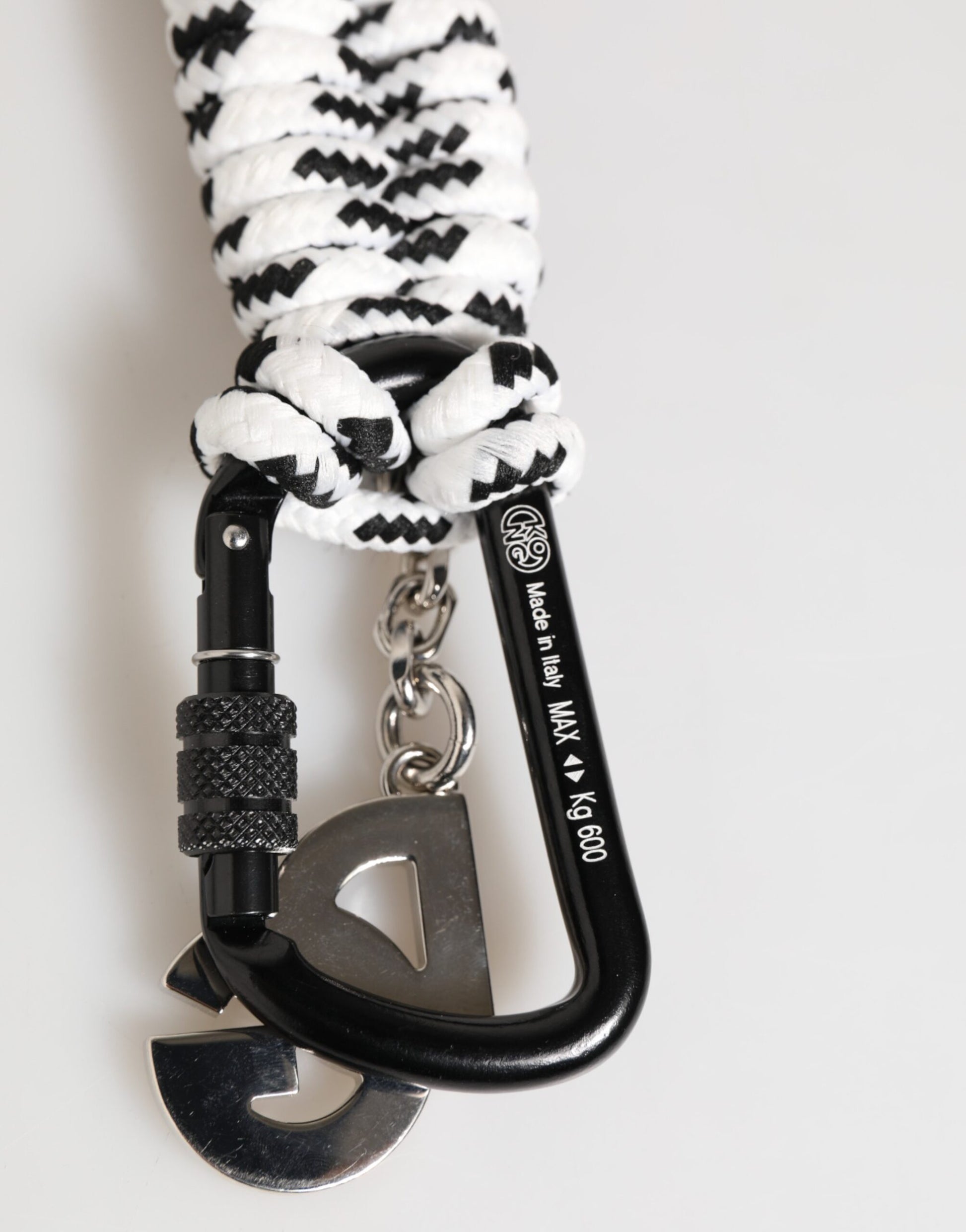 Dolce & Gabbana Multicolor Polyester Tape String DG Logo Keychain