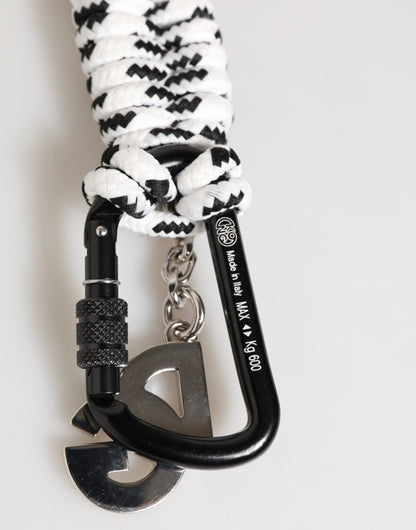 Dolce & Gabbana Multicolor Polyester Tape String DG Logo Keychain