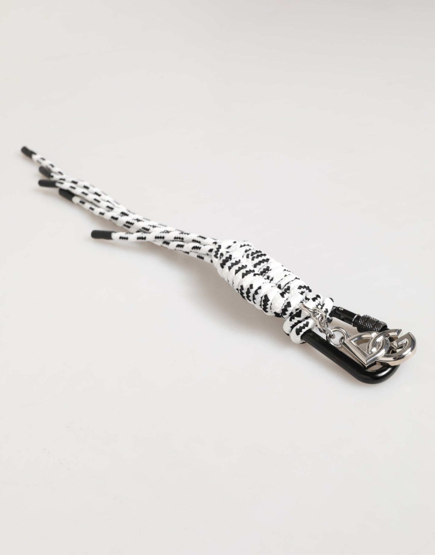 Dolce & Gabbana Multicolor Polyester Tape String DG Logo Keychain