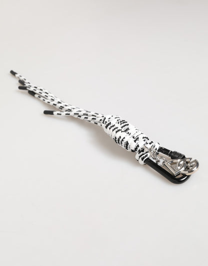 Dolce & Gabbana Multicolor Polyester Tape String DG Logo Keychain