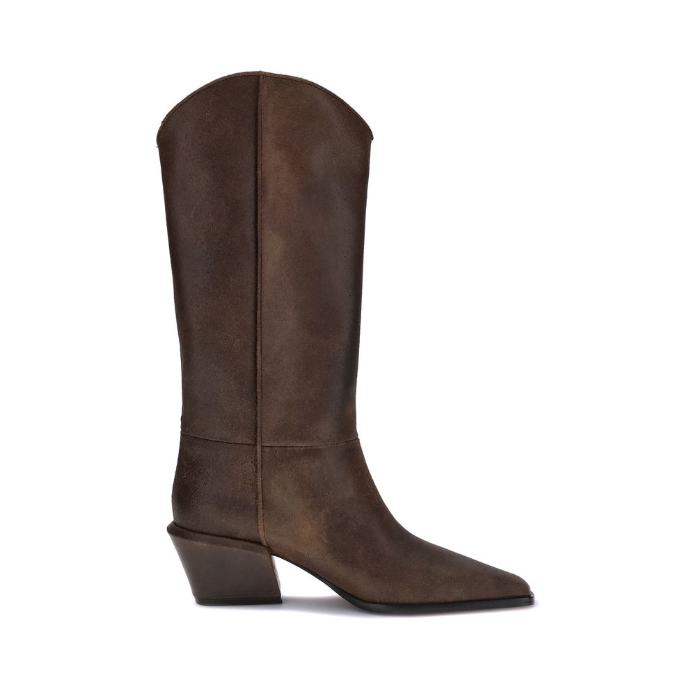 Paris Texas Bettina Brown Leather Boots