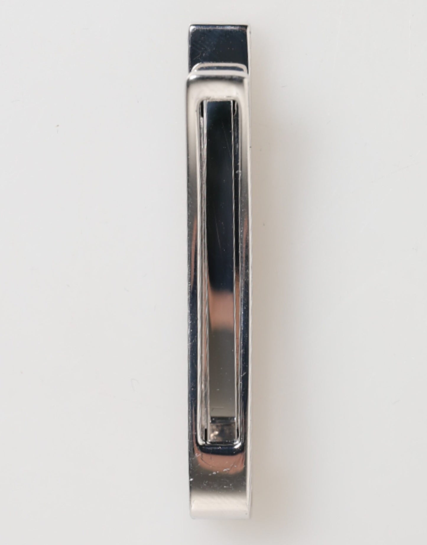 Dolce & Gabbana Silver Tone Brass Logo Branded Tie Clip Bar for Men