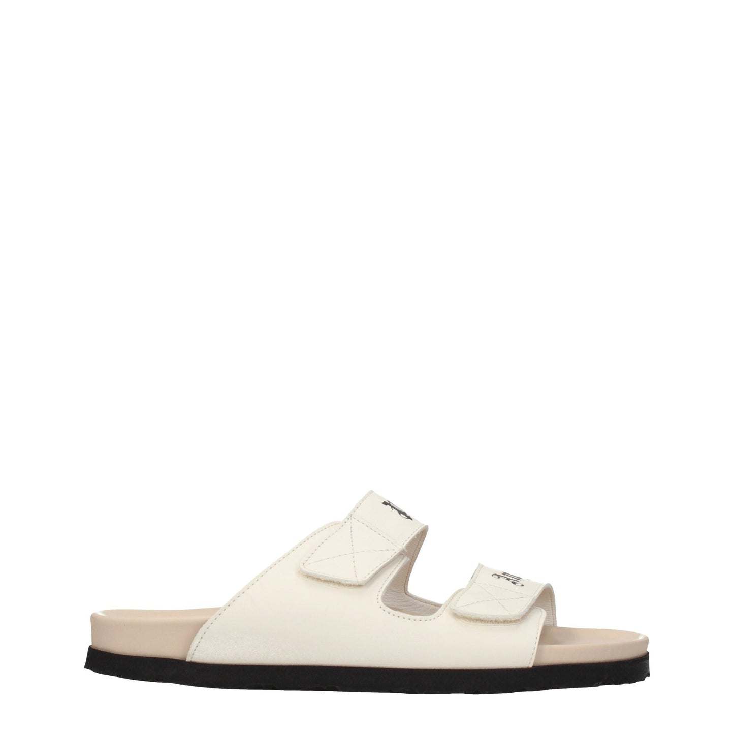 Palm Angels Beige Leather Men's Sandals