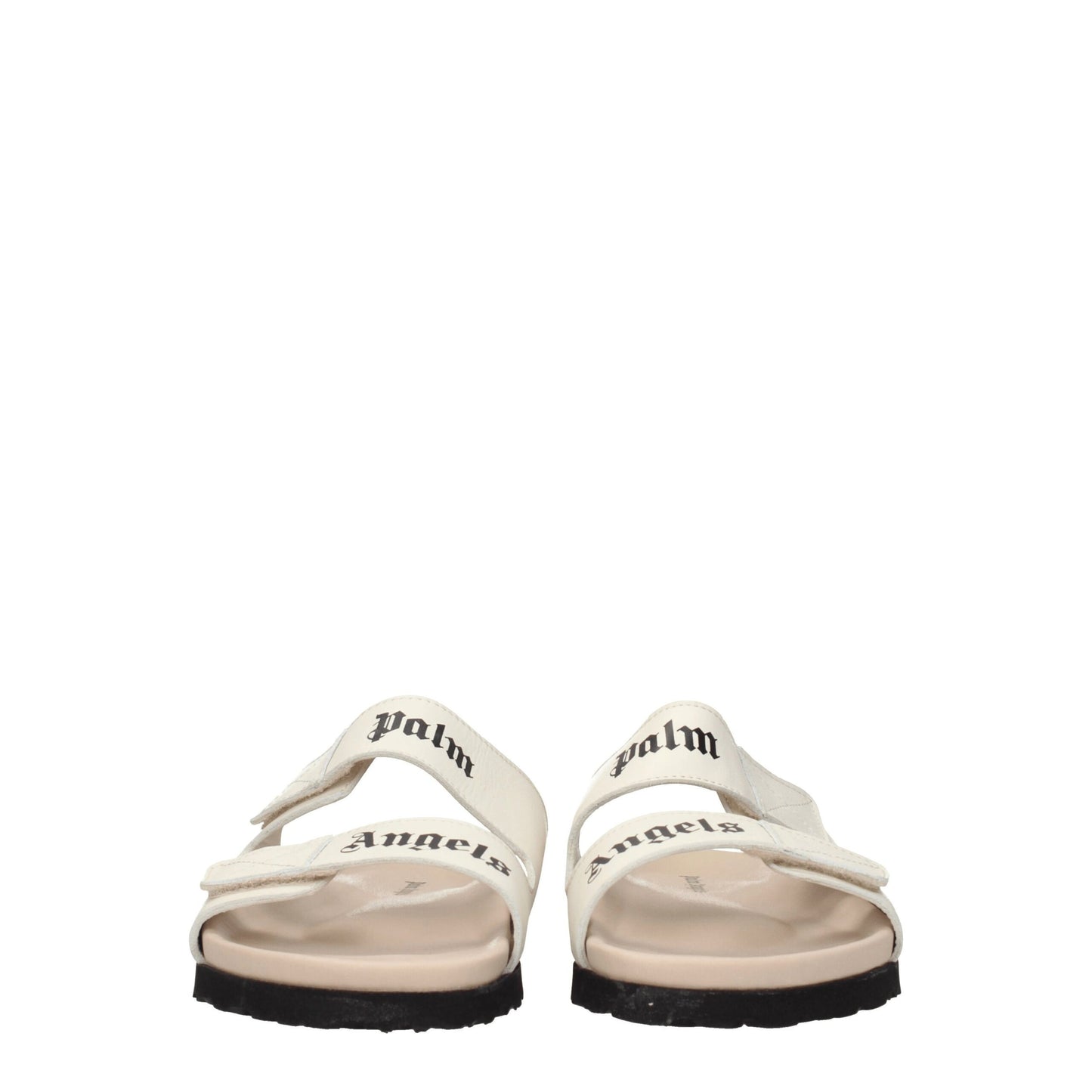 Palm Angels Beige Leather Men's Sandals
