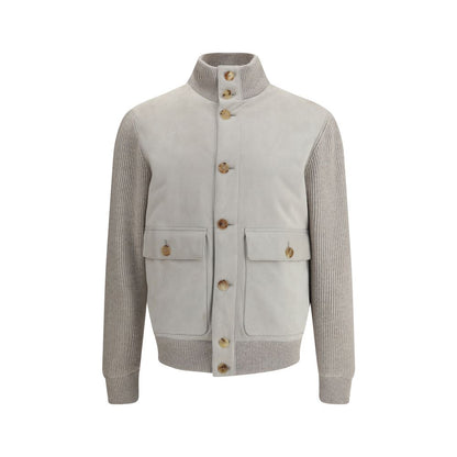 Brunello Cucinelli Suede and Cashmere Jacket