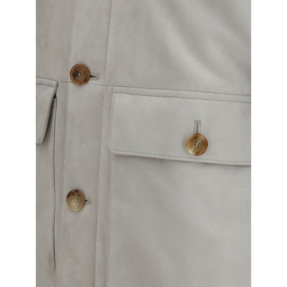 Brunello Cucinelli Suede and Cashmere Jacket