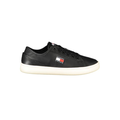 Tommy Hilfiger Black Leather Sneaker