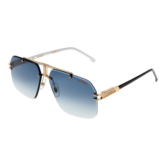Carrera Gold Men’s Aviator Sunglasses – Rimless Design, 63mm