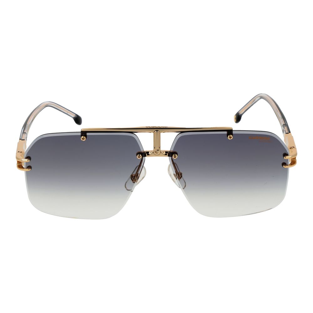 Carrera Gold Men’s Rimless Sunglasses – Grey Lenses, 63mm