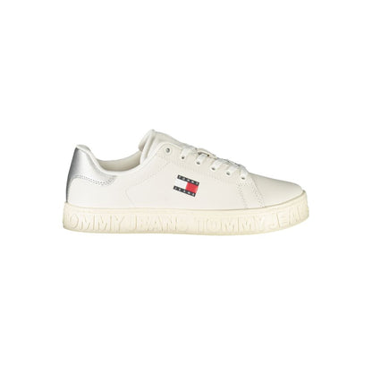 Tommy Hilfiger White Leather Women Sneaker
