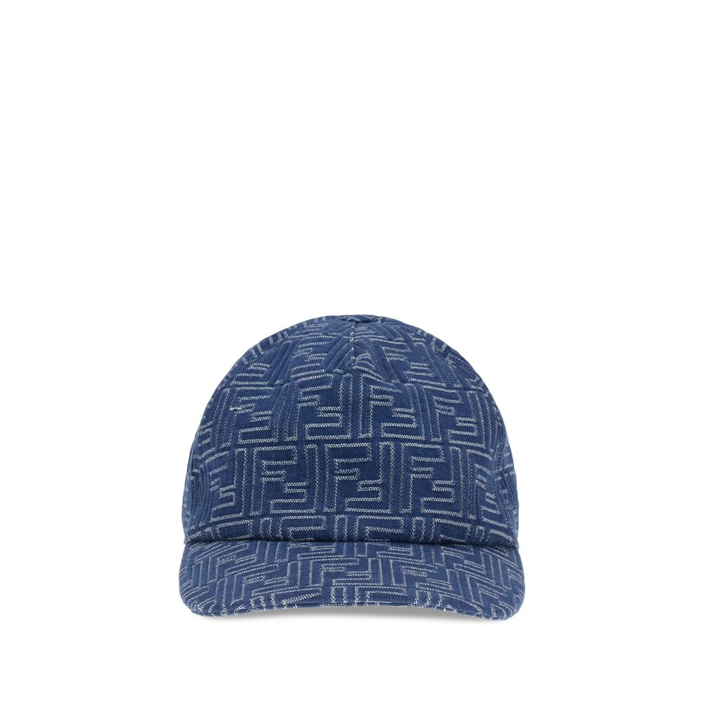 Fendi Denim Embroidery Baseball Cap